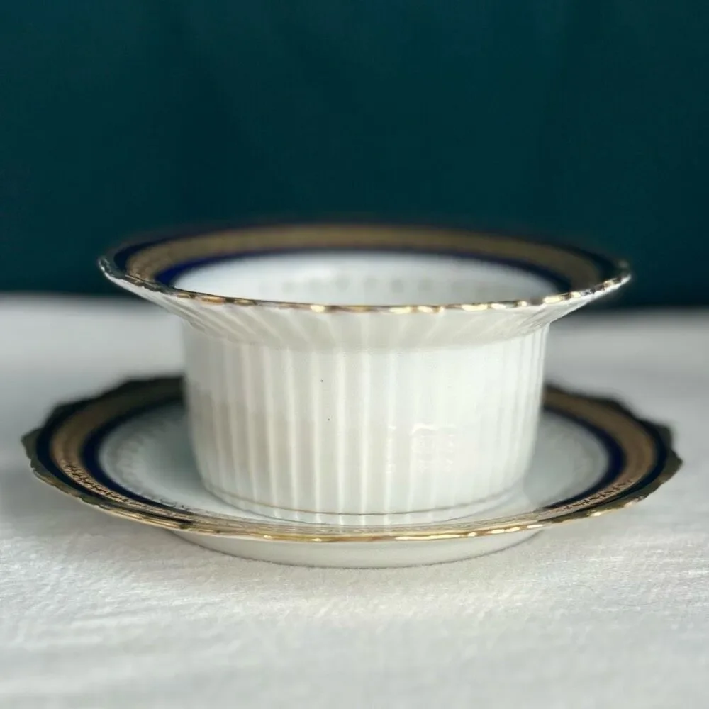 Vintage Hohenberg Ware Bavaria Ramekin with Under Plate